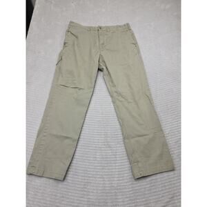 Duluth Pants Mens 38 X 32 Flex Ballroom Khaki Relaxed Fit